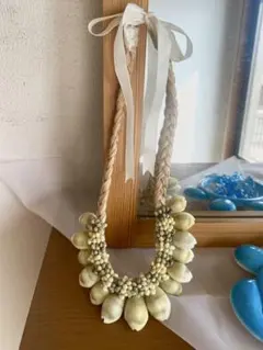 【シェルネックレス☆】お値下げ中！　フラダンス　ハワイアン　貝殻　アクセサリー
