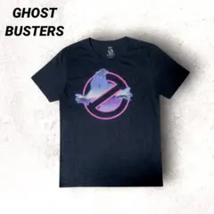 ゴーストバスターズ Tシャツ Mサイズ 黒 ネオンカラーロゴ