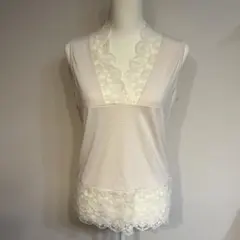 【美品】dholic.Vネックレースタンクトップス