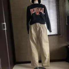 スピックアンドスパン　ミリタリーハイウェストチノパン