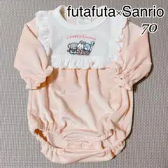 美品 サンリオ チアリーチャム　長袖　ロンパース 70