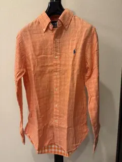 【美品】Ralph Lauren オレンジ チェック シャツ S