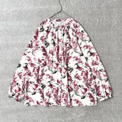 maison de soil インド綿 フラワーギャザーフレアブラウス - メルカリ