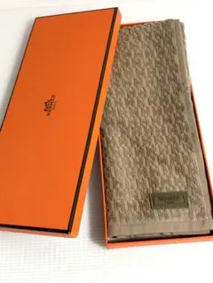 HERMES タオルハンカチ Hロゴ オレンジ - メルカリ