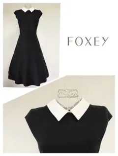 Rene 清楚白襟ワンピース 36 極美品 foxey - メルカリ
