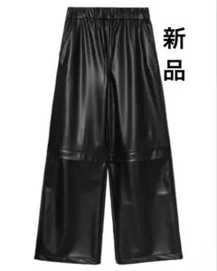 ワイドスラックス ブラック