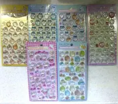 ボンボンドロップシール　すみっコぐらし　サンリオ　ちいかわ　6枚セット