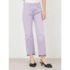 Mila Owen◆裾段差テーパードデニムパンツ【手洗い可能】