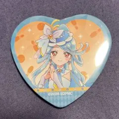 名探偵プリキュア ラウンドワン トレーディングハート型缶バッジ