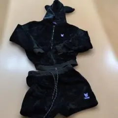 クロミ フリース セットアップ ブラック上下セット
