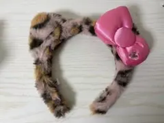 USJ　ハローキティ　ヒョウ柄　カチューシャ