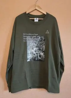 NIKEacg 長袖カットソー Lサイズ　カーキ
