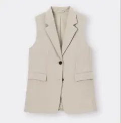 新品 GU オーバーサイズテーラード ベスト ジレ