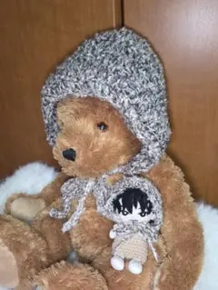 推しぬいとおそろい！レディース用ボンネット＋ぬい服用ボンネットセット