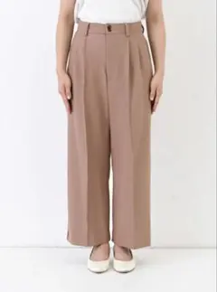 コヒナ　cohina ダブルボタンストレートパンツ　short