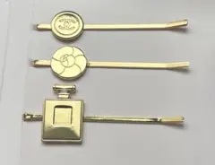 全新 香奈兒 CHANEL 贈品 髮夾 山茶花 3件組