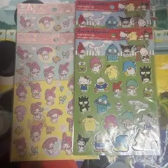サンリオキャラクターシール　ペタペタシール4枚セット