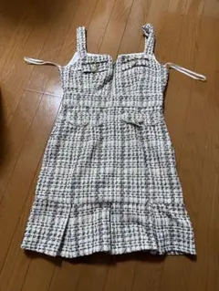 DAZZY チェック柄タイトドレス