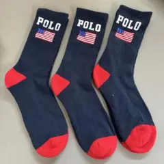 POLO 星条旗 ソックス 3足セット 25-27cm、のサムネイル