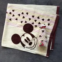 Disney ミッキーマウス タオル 2枚セット売り