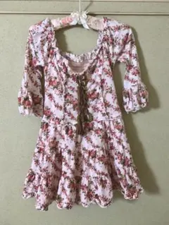 希少 姫ギャル Y2K LIZLISA 花柄 チュニック ミニワンピース