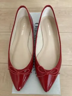 odette e odile バレエシューズ　赤　ポインテッドトゥ