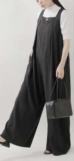 cyan tokyoシアントーキョー】バストタック ワイド サロペット34