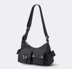 GU アウトポケットショルダーバッグ ブラック