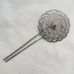 花模様かんざし　シルバー