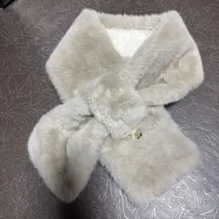 【メルカリ祭割】マリークワント　ふわふわマフラー　美品