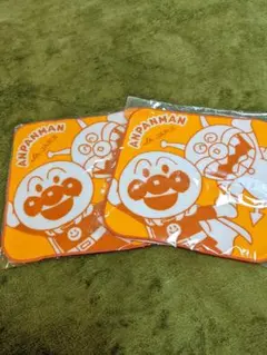 アンパン　2枚　ハンドタオル　ミニタオル