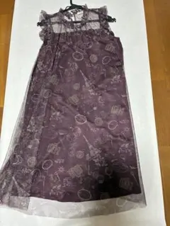 axes femme チュニック パープル 総柄 ノースリーブ Mのサムネイル