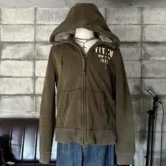 Vintage アバクロ　裏起毛　ジップアップ　パーカー　アメカジ　C-BOY