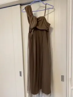 キャミワンピース ブラウン