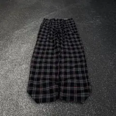 希少 90s vintage ワイド レーヨンスラックス ツータック チェックのサムネイル