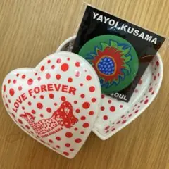 美品】草間彌生美術館 上野風月堂コラボ缶＆直島限定 赤かぼちゃ缶