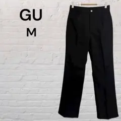 くま 様専用♡ GU センタープレスストレートパンツRS ブラック Mサイズ