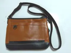 DOUBLES　軽量メンズキャメルショルダーバッグ