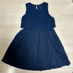 ユニクロ　ネイビーワンピース 150cm
