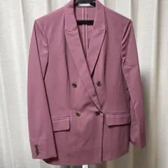 PLST 麻混ダブルジャケット