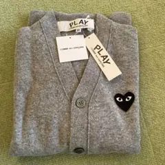 PLAY COMME des GARÇONS グレー カーディガン XS