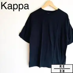 Kappa カッパ メンズ tシャツ ロゴ 黒 白 ゆったり シンプル