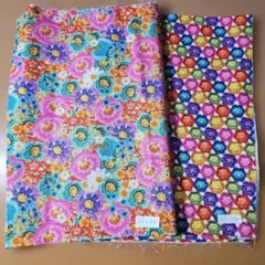 モダ　moda　花柄　2枚セット　 各55cm×長さ54cm