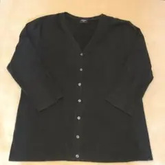 オールドUNIQLO レディース　カーディガン　七分袖　黒