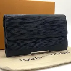 ルイ・ヴィトン エピ ポルトフォイユ ウジェニ 長財布 M6388J ルイヴィトン ポルトフォイユ ウジェニ エピ ブラック 三つ折り 長財布