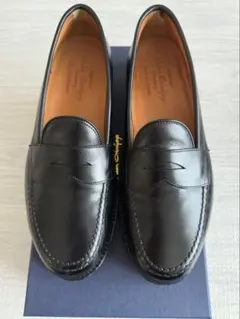 未使用級　ジャランスリワヤ 黒レザー ローファー 39 25cm ジャランスリワヤ ローファー（メンズローファー）｜シューズ