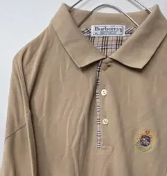 Burberry's ベージュ 長袖ポロシャツ XL