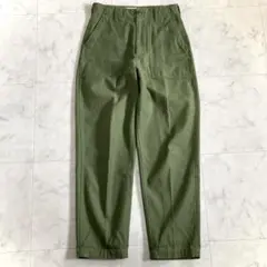 新品タグ付 ハグオーワー cloth&cross ベイカーパンツ カーキ 大きめ