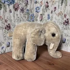 ゾウ　ぬいぐるみ　ビンテージ　アンティーク