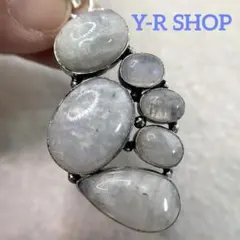 天然石★ブルームーンストーンのペンダントトップ★レディースネックレスシルバー